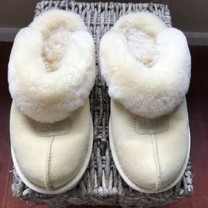 Cream Ugg Coquette Slippers
